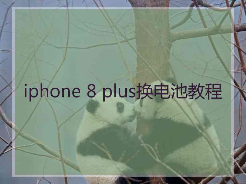 iphone 8 plus换电池教程