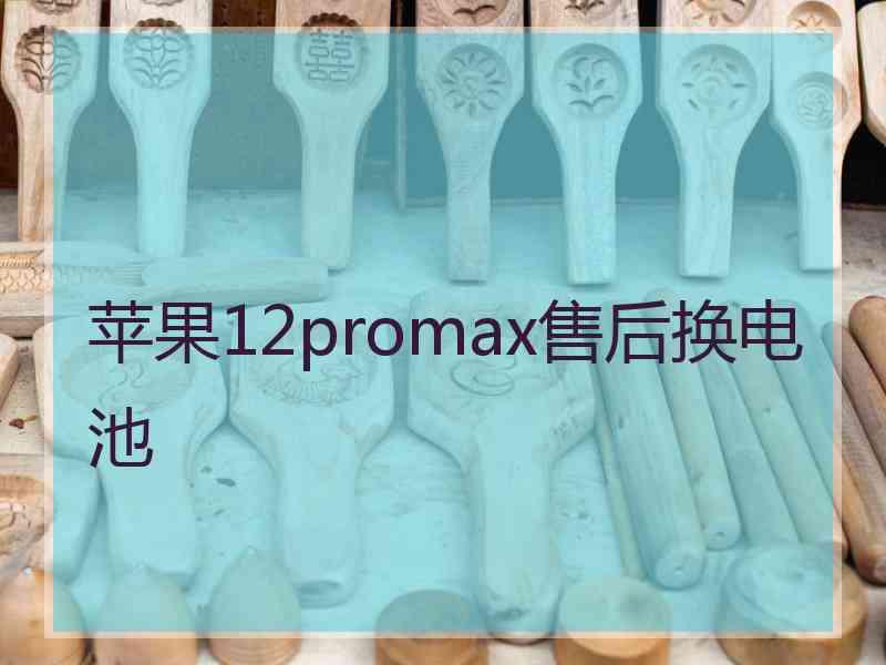 苹果12promax售后换电池