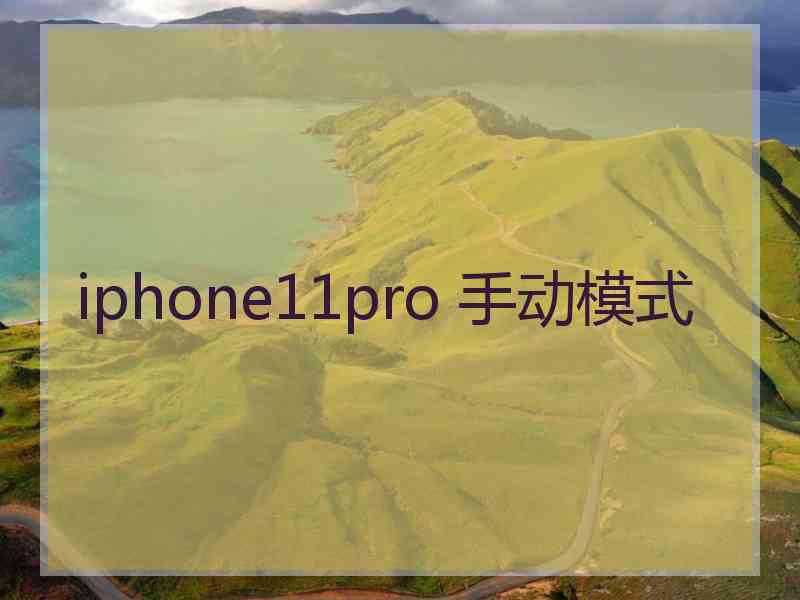 iphone11pro 手动模式