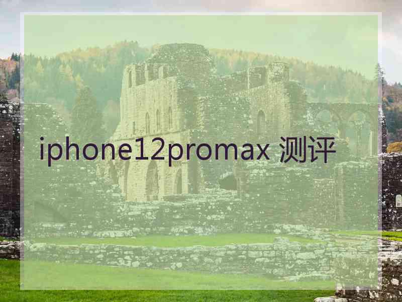 iphone12promax 测评