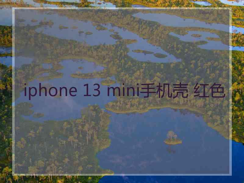 iphone 13 mini手机壳 红色