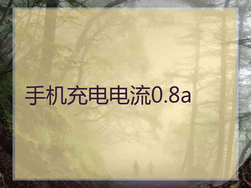 手机充电电流0.8a