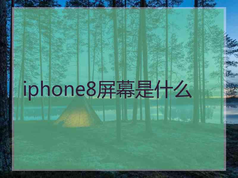 iphone8屏幕是什么