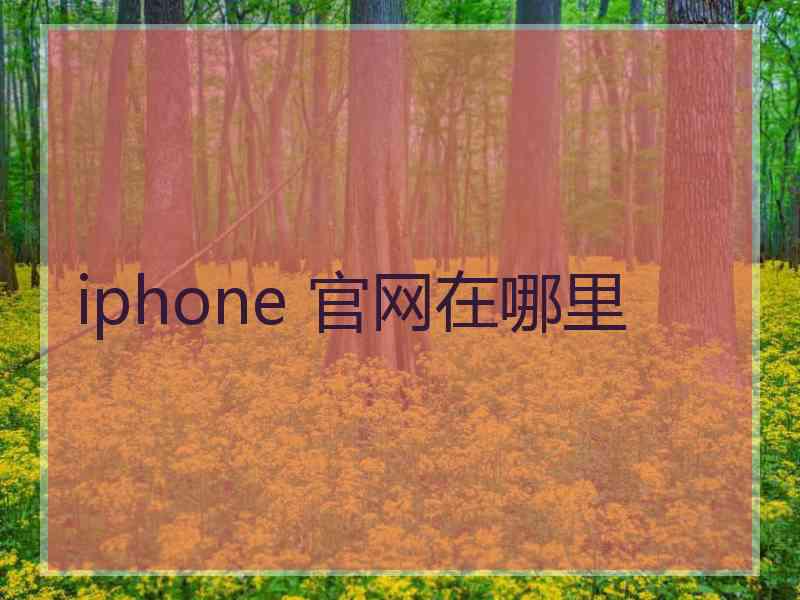 iphone 官网在哪里