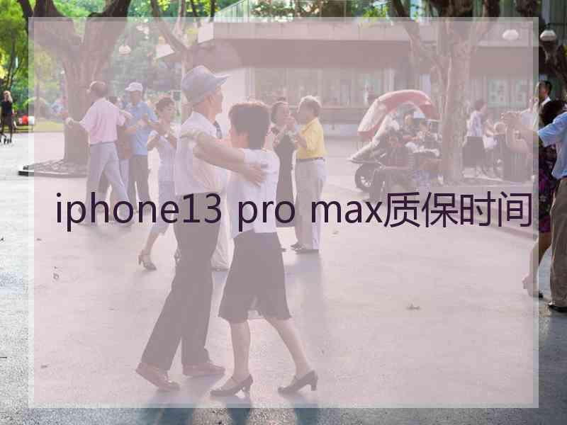 iphone13 pro max质保时间