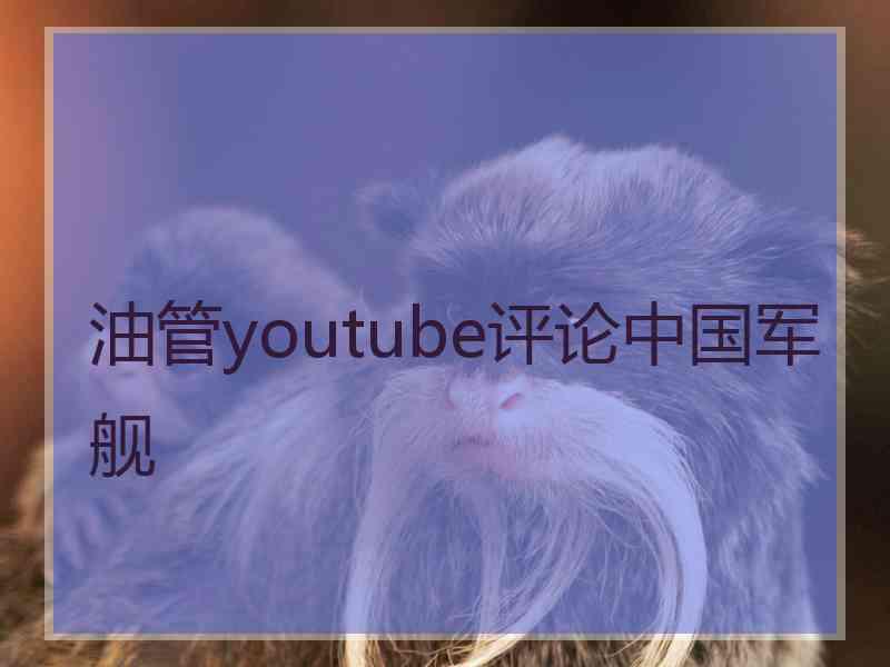 油管youtube评论中国军舰