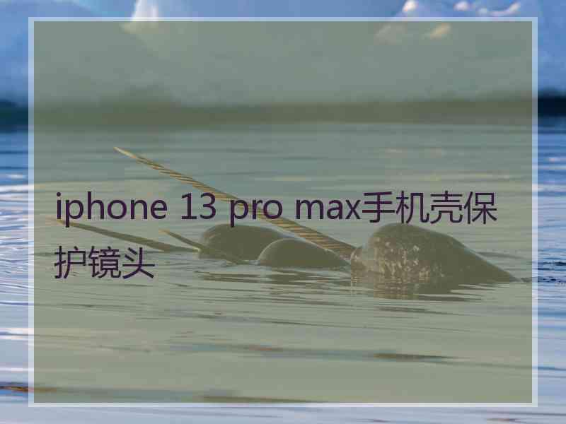 iphone 13 pro max手机壳保护镜头