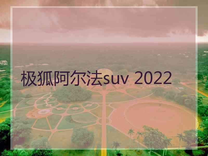 极狐阿尔法suv 2022