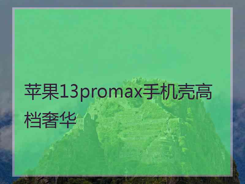 苹果13promax手机壳高档奢华