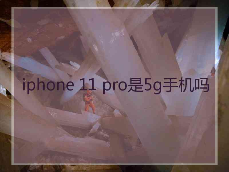 iphone 11 pro是5g手机吗