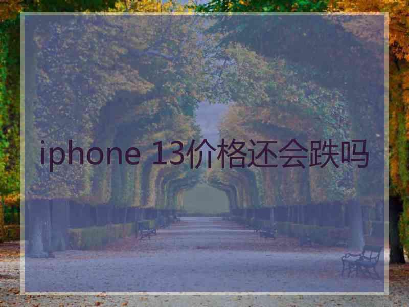 iphone 13价格还会跌吗