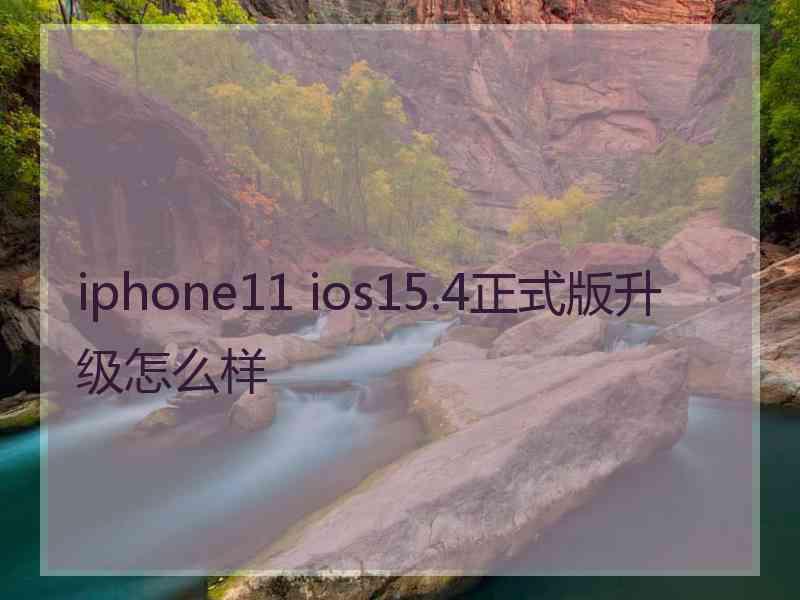 iphone11 ios15.4正式版升级怎么样