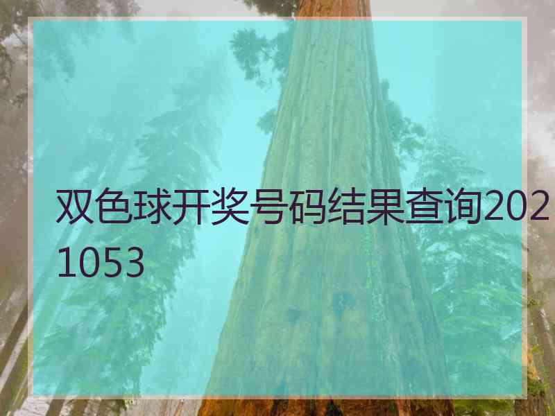 双色球开奖号码结果查询2021053