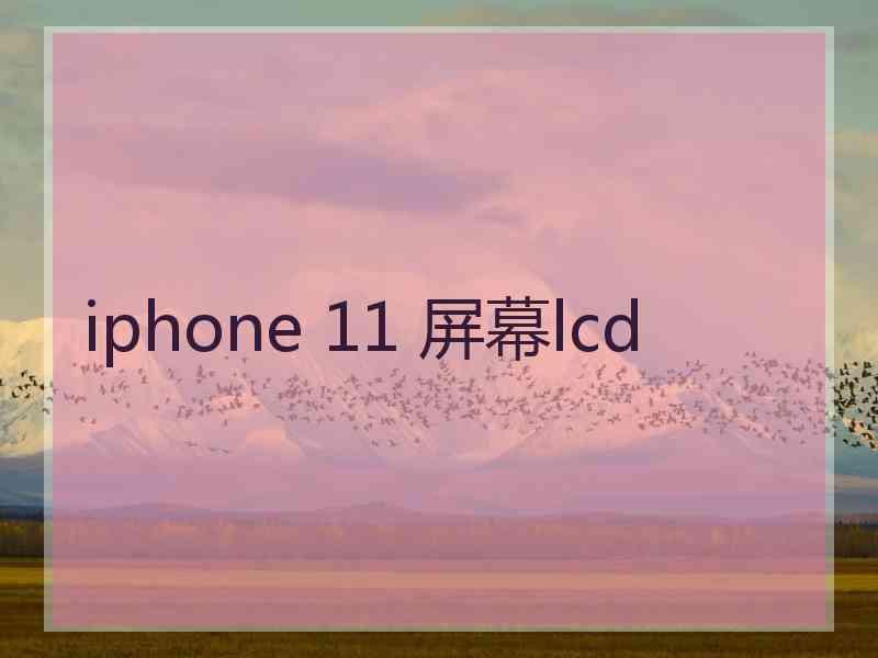 iphone 11 屏幕lcd