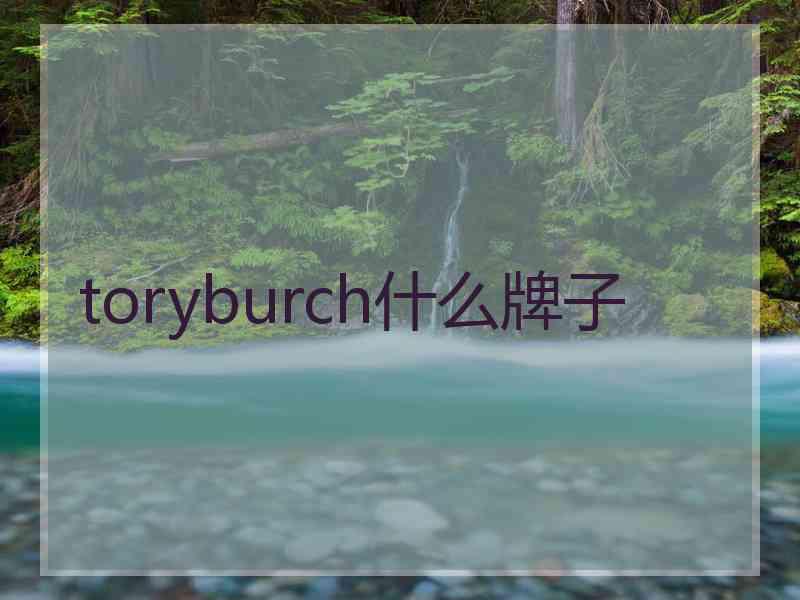 toryburch什么牌子