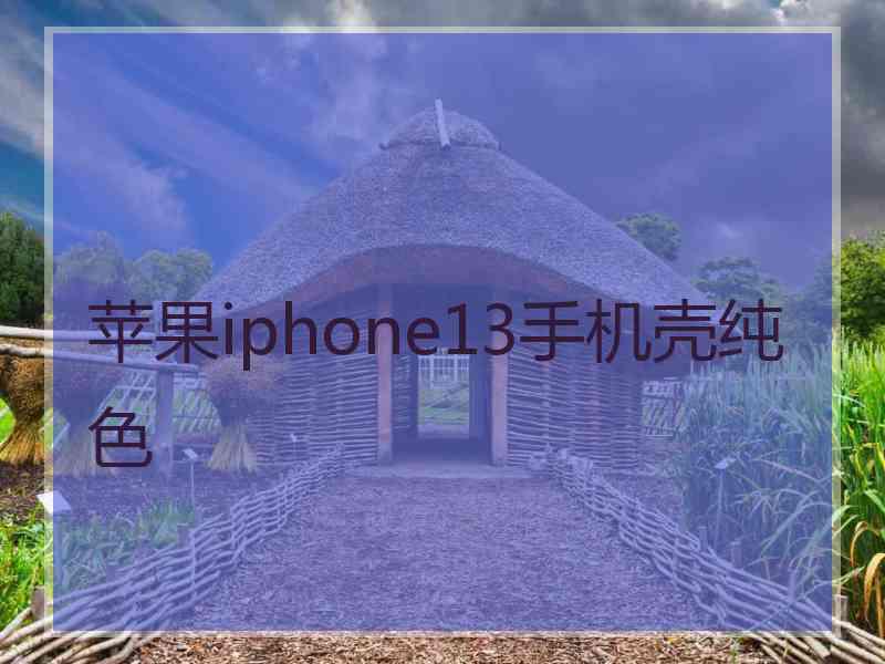 苹果iphone13手机壳纯色