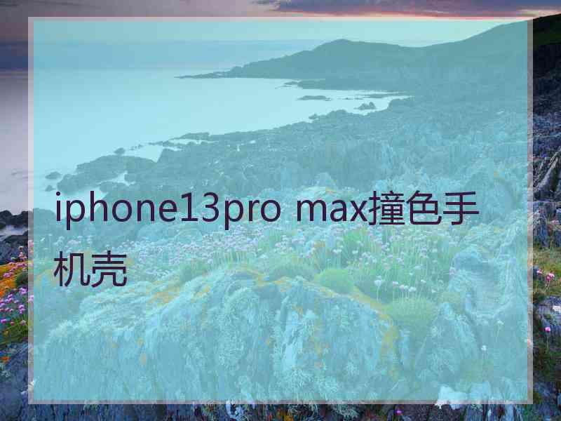 iphone13pro max撞色手机壳