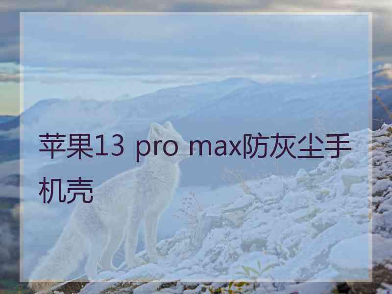 苹果13 pro max防灰尘手机壳