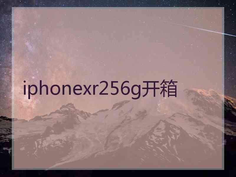 iphonexr256g开箱