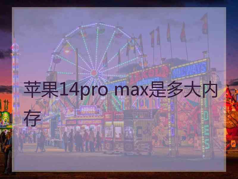 苹果14pro max是多大内存