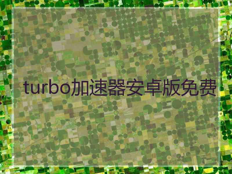 turbo加速器安卓版免费