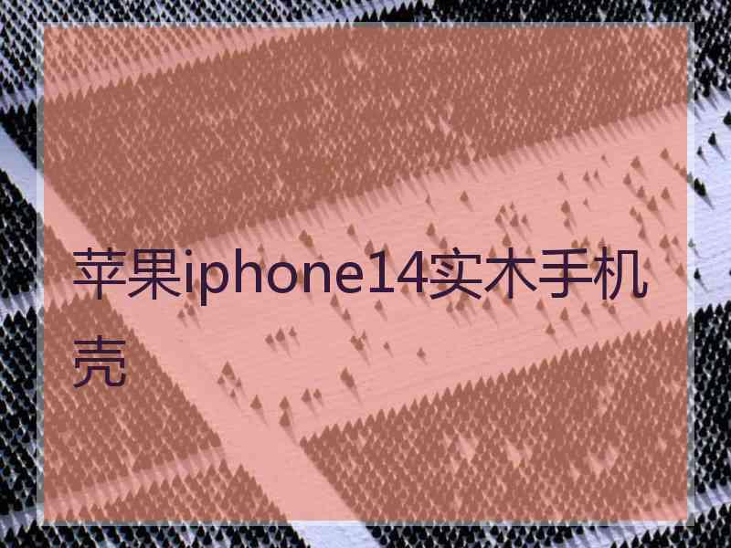 苹果iphone14实木手机壳