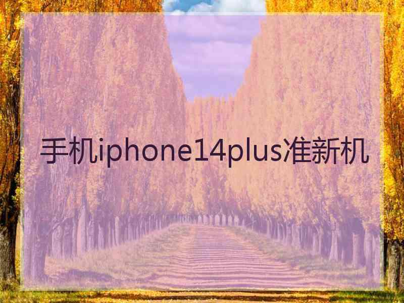 手机iphone14plus准新机