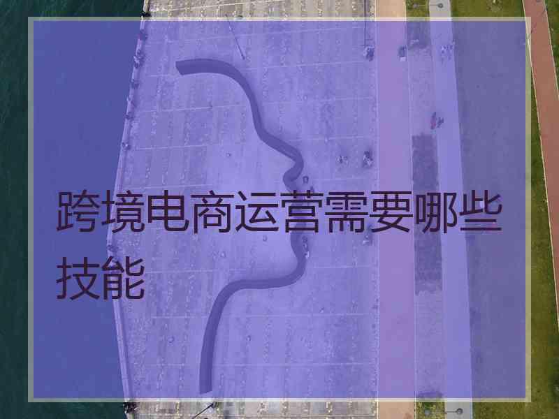 跨境电商运营需要哪些技能