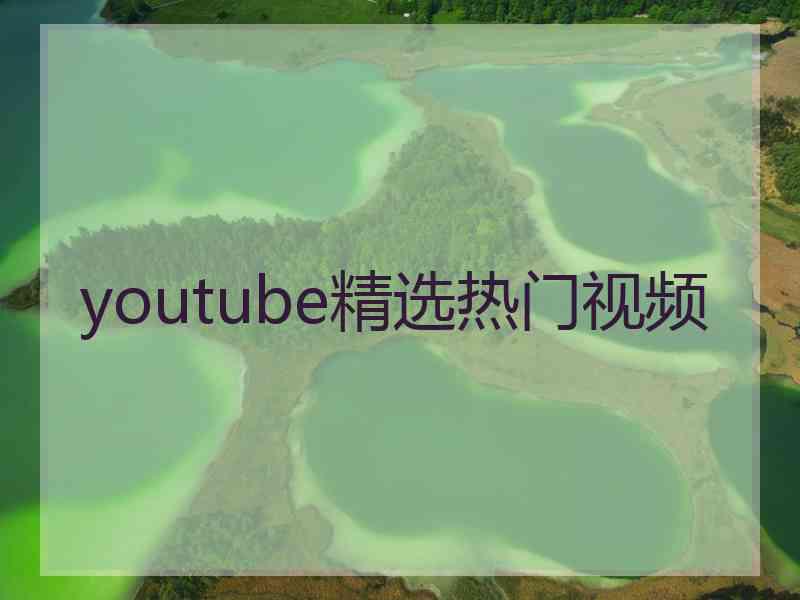 youtube精选热门视频