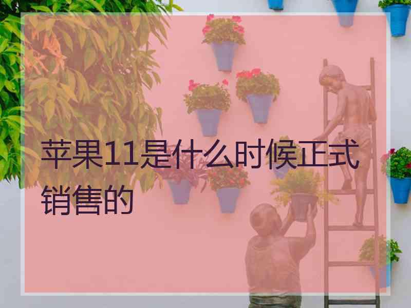 苹果11是什么时候正式销售的