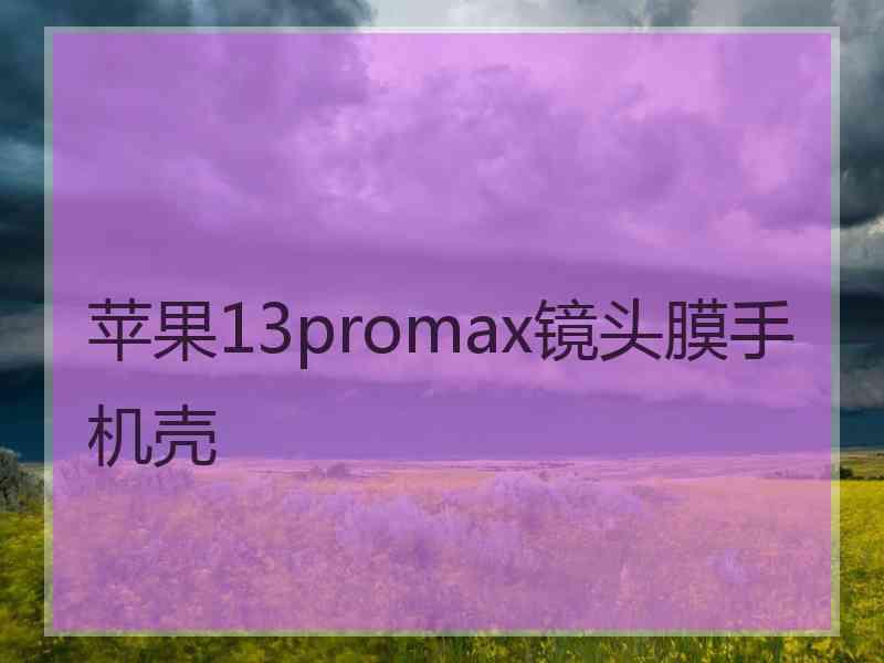 苹果13promax镜头膜手机壳