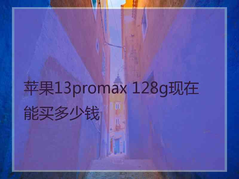 苹果13promax 128g现在能买多少钱