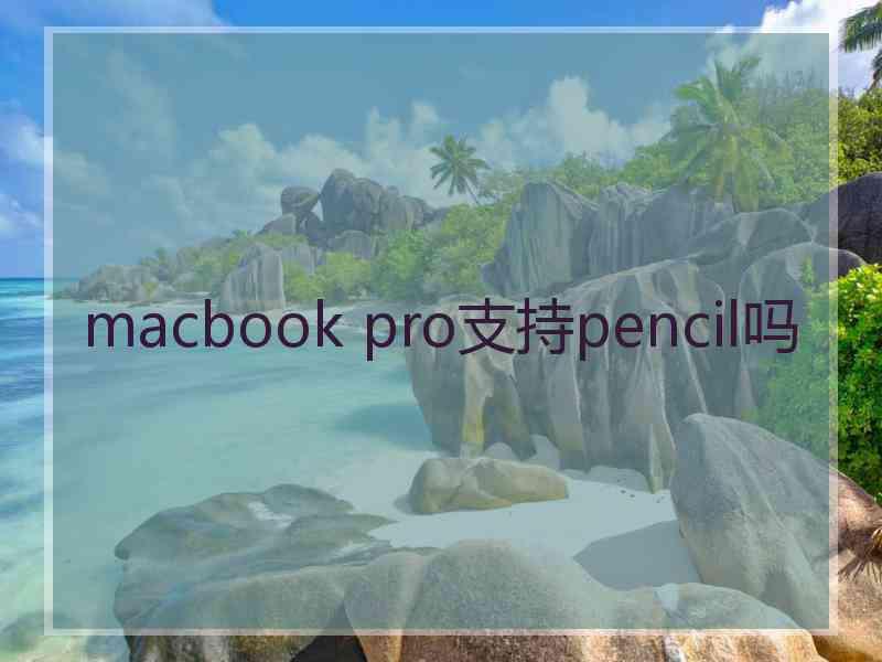 macbook pro支持pencil吗