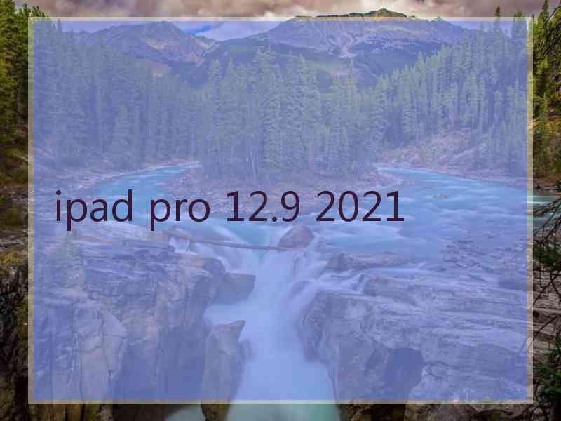 ipad pro 12.9 2021