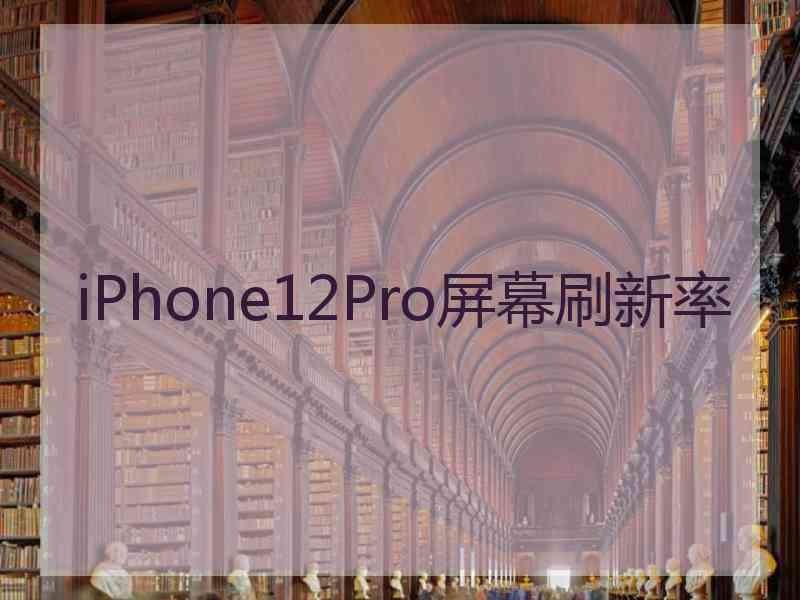 iPhone12Pro屏幕刷新率