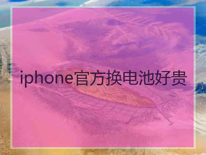 iphone官方换电池好贵