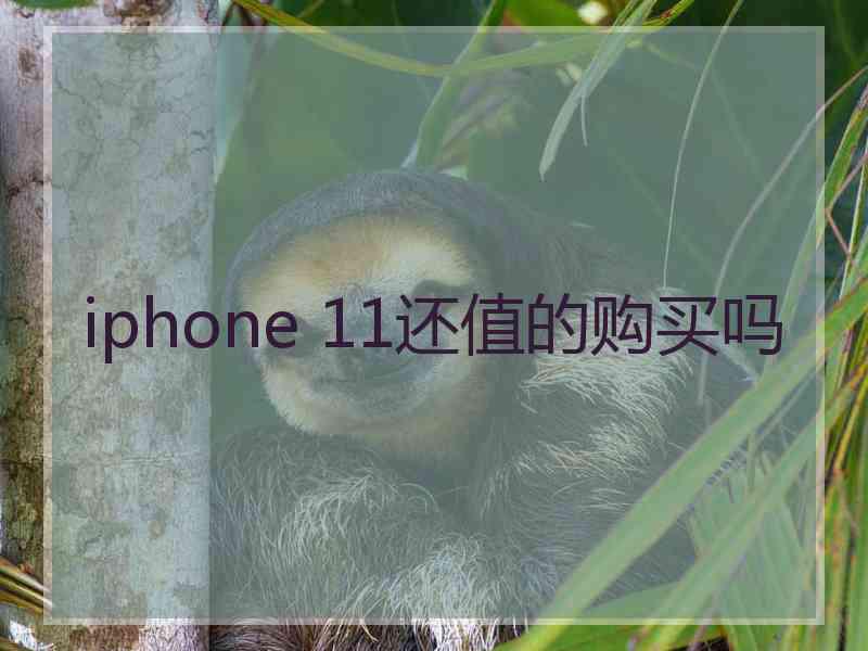 iphone 11还值的购买吗