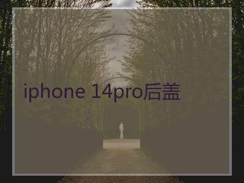 iphone 14pro后盖