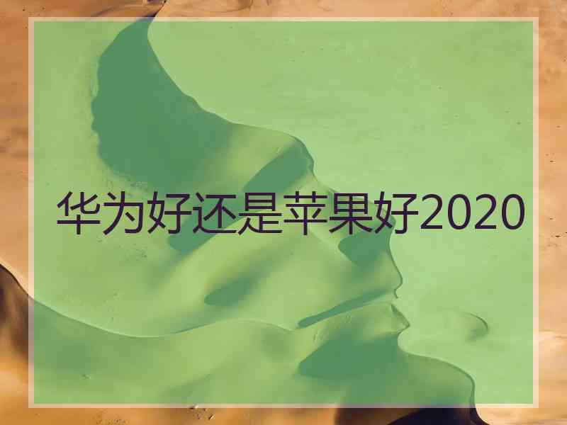 华为好还是苹果好2020