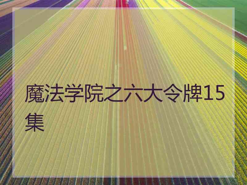 魔法学院之六大令牌15集