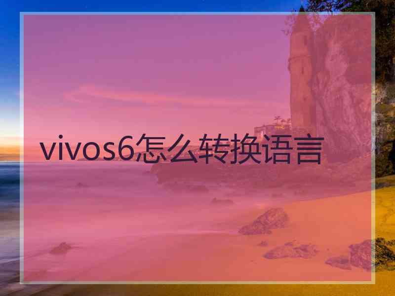 vivos6怎么转换语言