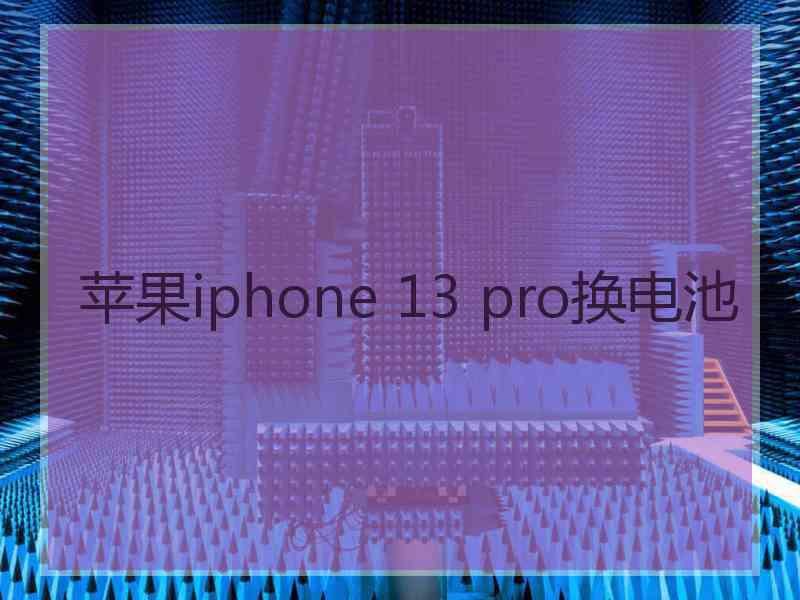 苹果iphone 13 pro换电池