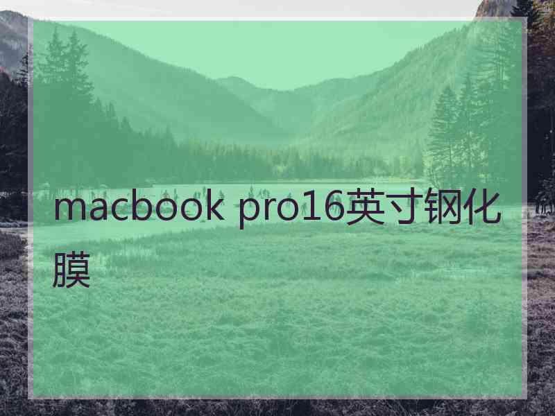 macbook pro16英寸钢化膜