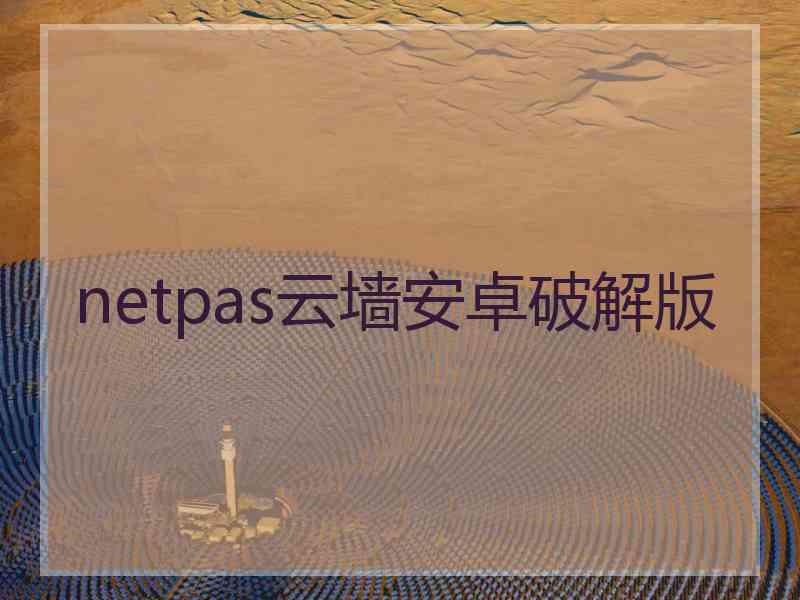 netpas云墙安卓破解版