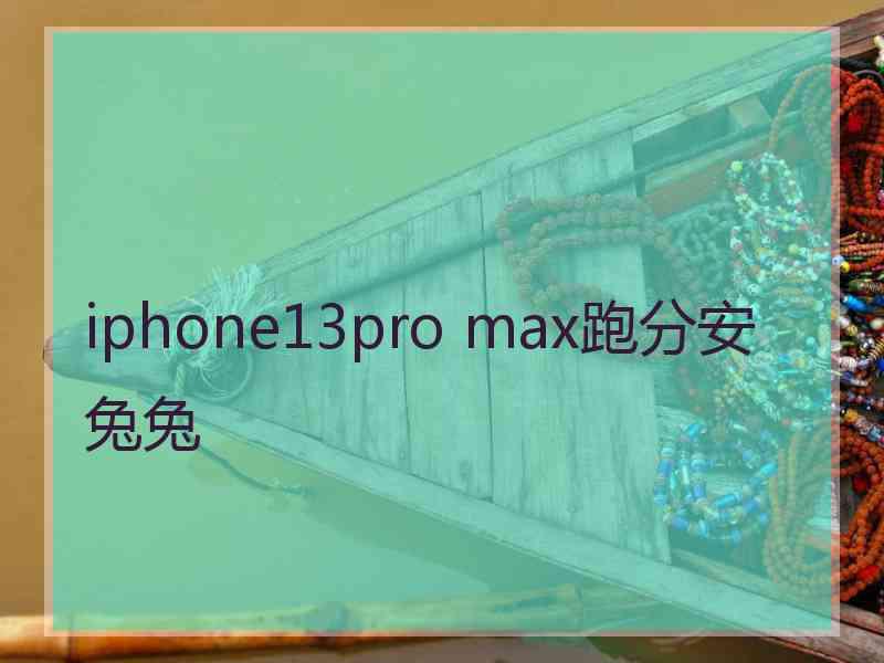 iphone13pro max跑分安兔兔