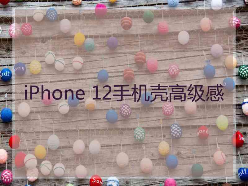 iPhone 12手机壳高级感