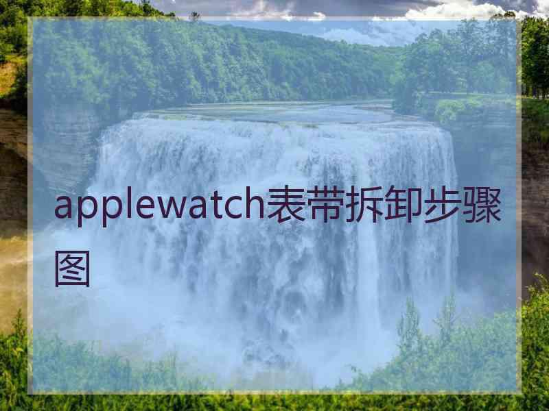 applewatch表带拆卸步骤图