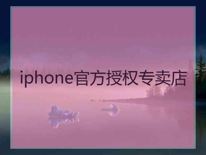 iphone官方授权专卖店