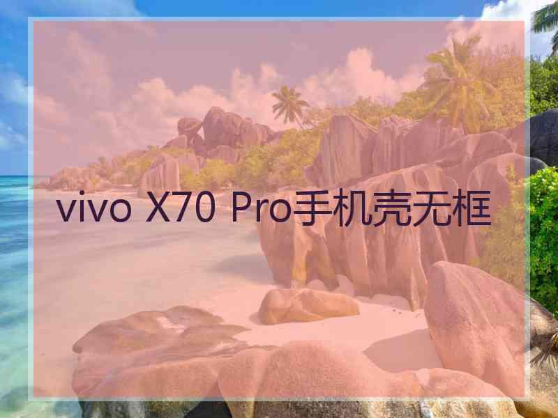 vivo X70 Pro手机壳无框