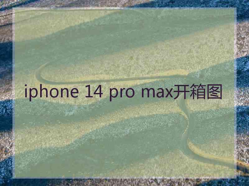 iphone 14 pro max开箱图